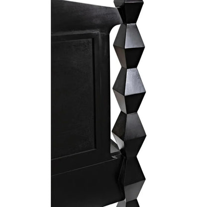 Brancusi Black Wooden Bed Frame - LOOMLAN - Noir - Beds