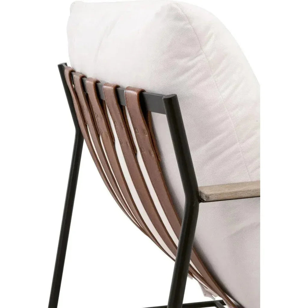 Brando Club Chair White LiveSmart Performance Feather - LOOMLAN - Essentials For Living - Accent Chairs