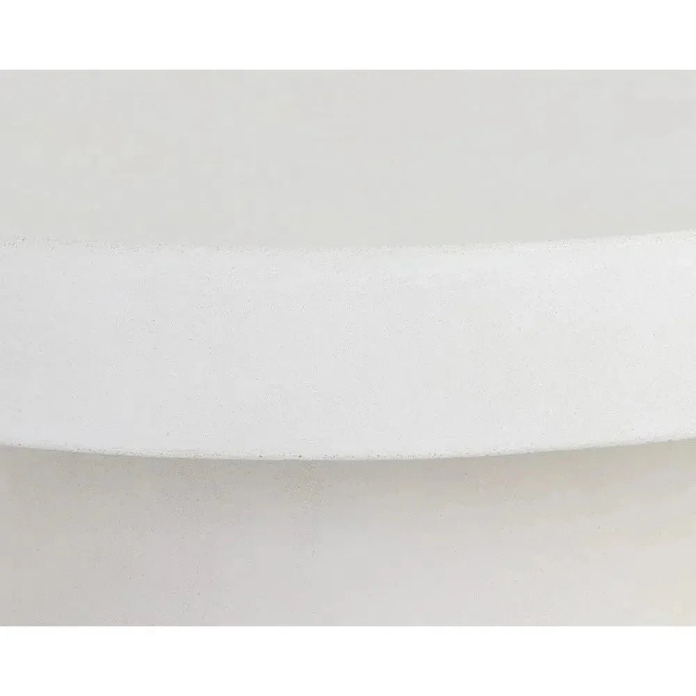 Brando Concrete Outdoor Round Coffee Table-Outdoor Coffee Tables-SUNPAN-LOOMLAN