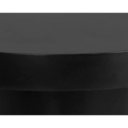 Brando Concrete Outdoor Round Coffee Table-Outdoor Coffee Tables-SUNPAN-LOOMLAN