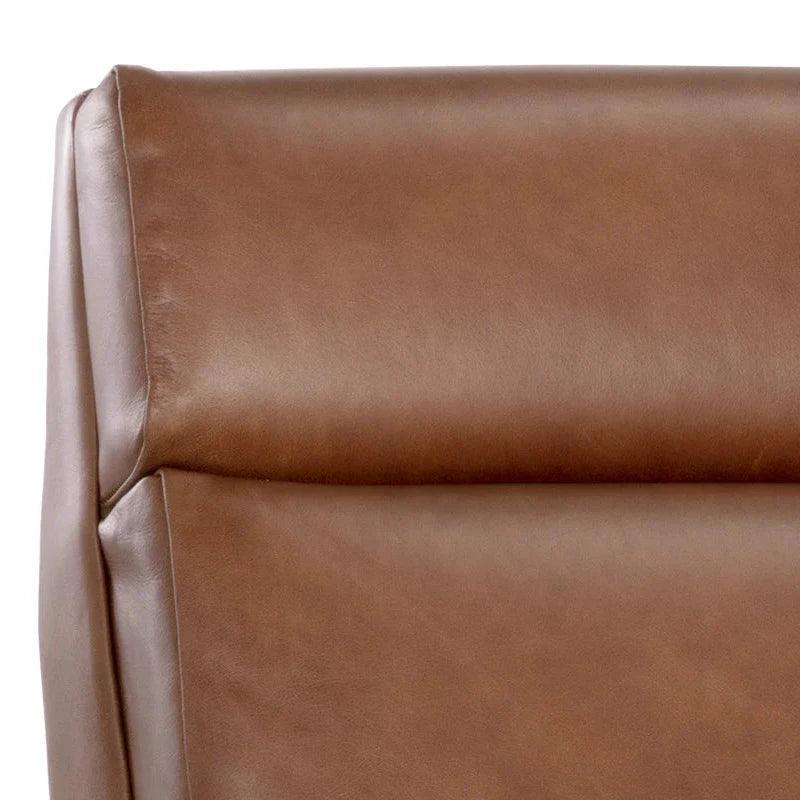 Brandon Recliner Shalimar Tobacco Leather Chair - LOOMLAN - SUNPAN - Club Chairs