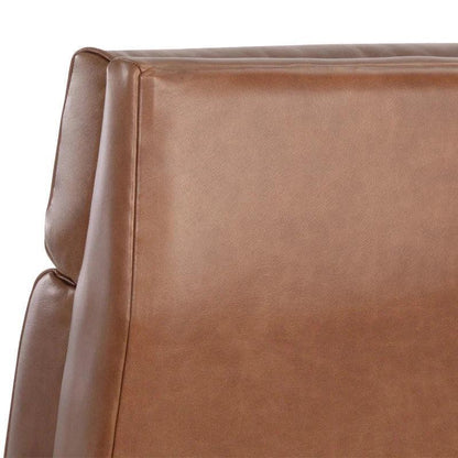 Brandon Recliner Shalimar Tobacco Leather Chair - LOOMLAN - SUNPAN - Club Chairs