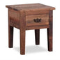 Good Earth Square Wood Lamp Table - LOOMLAN - LOOMLAN - Side Tables