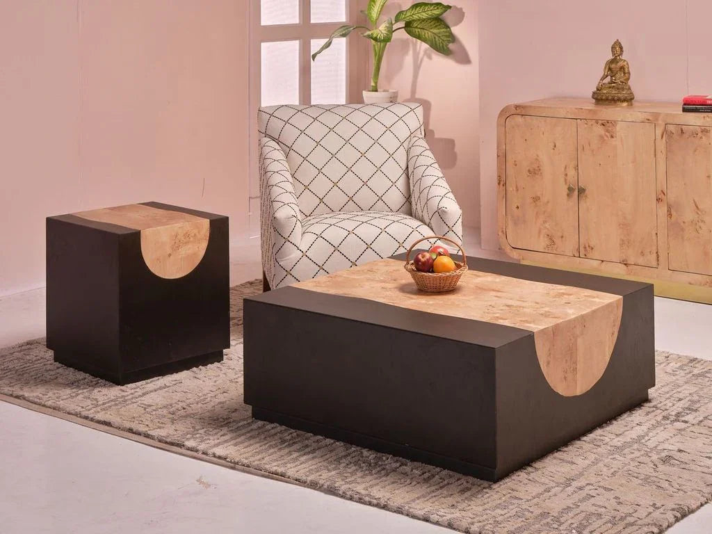 Branthe Wooden Square Side Table