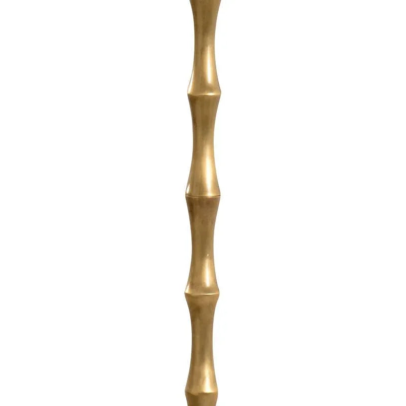 Brantley Bamboo Designed Brass Floor Lamp-Floor Lamps-Wildwood-LOOMLAN