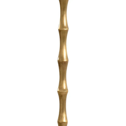 Brantley Bamboo Designed Brass Floor Lamp-Floor Lamps-Wildwood-LOOMLAN