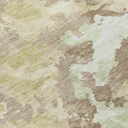 Branza Brown Washable Indoor - Outdoor Rug - LOOMLAN - LOOMLAN Rugs - Outdoor Rugs