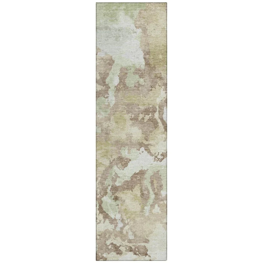 Branza Brown Washable Indoor - Outdoor Rug - LOOMLAN - LOOMLAN Rugs - Outdoor Rugs