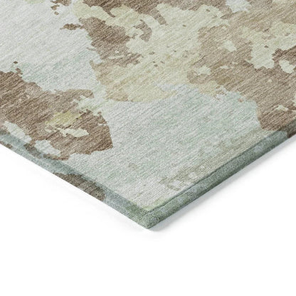 Branza Brown Washable Indoor - Outdoor Rug - LOOMLAN - LOOMLAN Rugs - Outdoor Rugs