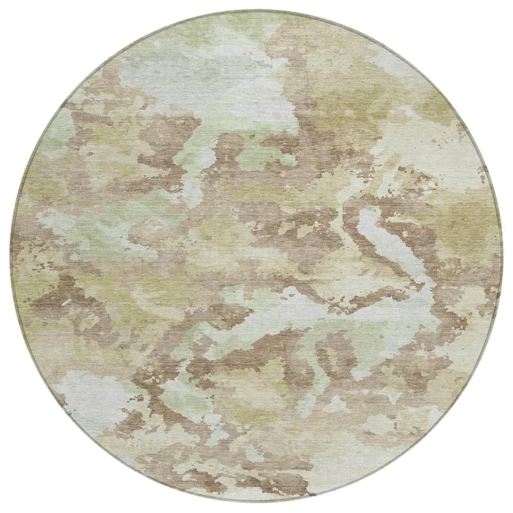 Branza Brown Washable Indoor - Outdoor Rug - LOOMLAN - LOOMLAN Rugs - Outdoor Rugs