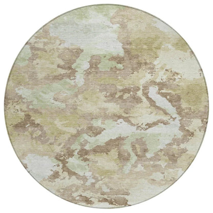 Branza Brown Washable Indoor - Outdoor Rug - LOOMLAN - LOOMLAN Rugs - Outdoor Rugs