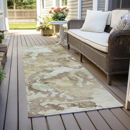 Branza Brown Washable Indoor - Outdoor Rug - LOOMLAN - LOOMLAN Rugs - Outdoor Rugs