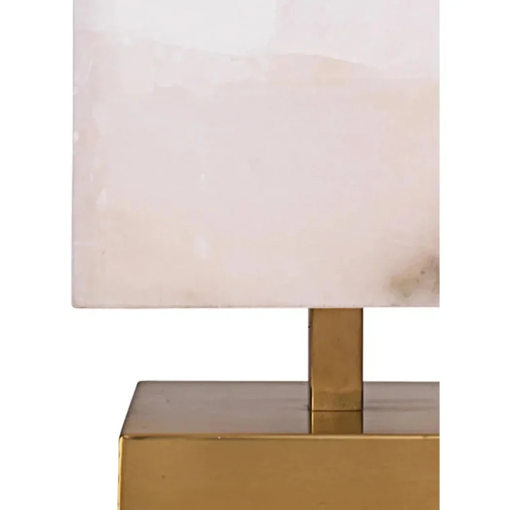 Brass Alabaster Ghost Axis Table Lamp - LOOMLAN - Jamie Young - Table Lamps