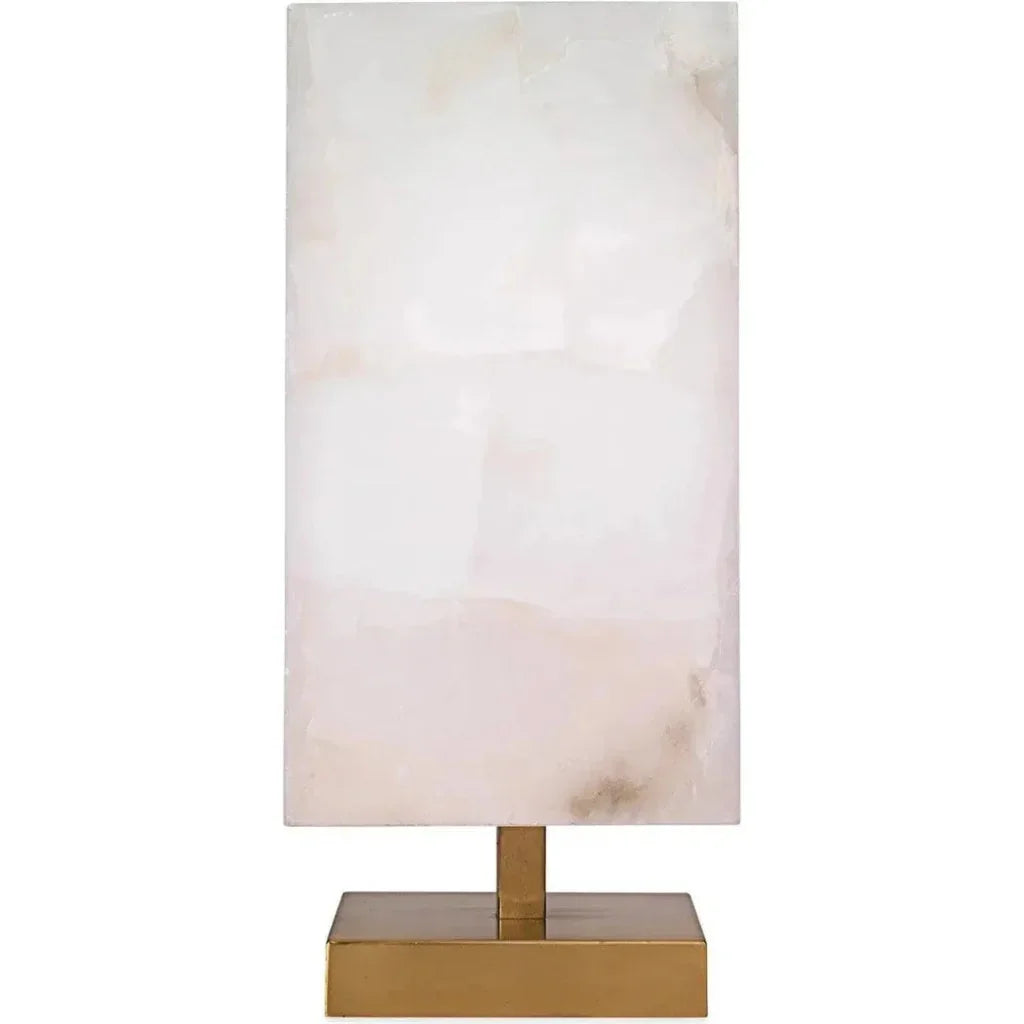 Brass Alabaster Ghost Axis Table Lamp - LOOMLAN - Jamie Young - Table Lamps