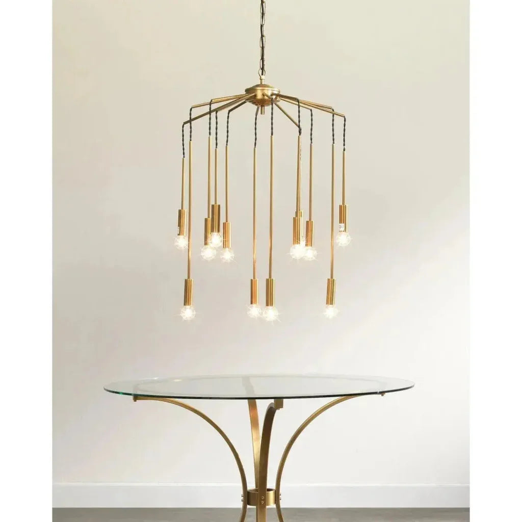 Brass Aluminum Cascade Pendant - LOOMLAN - Jamie Young - Pendants