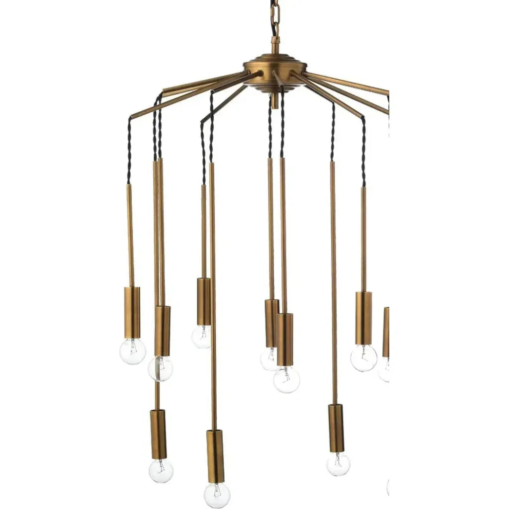 Brass Aluminum Cascade Pendant - LOOMLAN - Jamie Young - Pendants