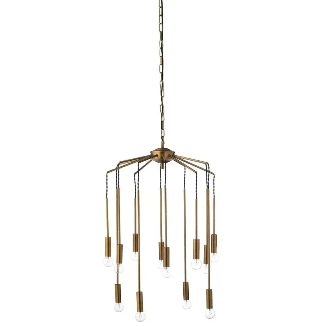 Brass Aluminum Cascade Pendant - LOOMLAN - Jamie Young - Pendants