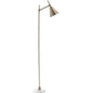 Brass Iron Marble Kennedy Floor Lamp-Floor Lamps-Jamie Young-LOOMLAN