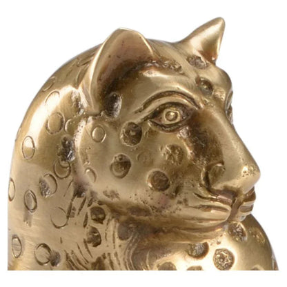 Brass Kat Gold Finish Candleholder - LOOMLAN - Wildwood - Candle Holders