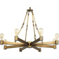 Brass Mid - Century Manchester 8 Light Chandelier - LOOMLAN - Jamie Young - Chandeliers