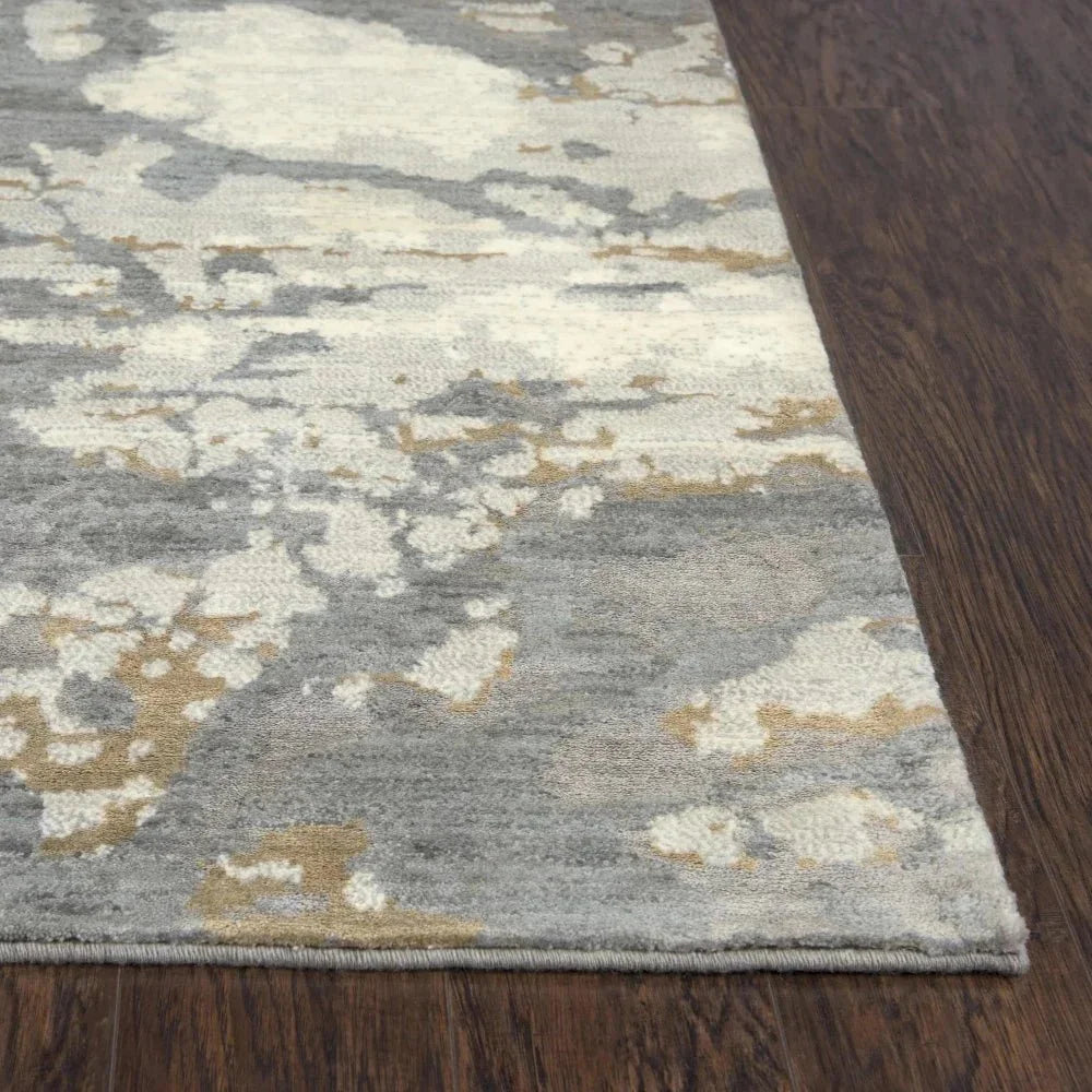 Brau Abstract Gray Large Area Rugs For Living Room - LOOMLAN - LOOMLAN - Area Rugs