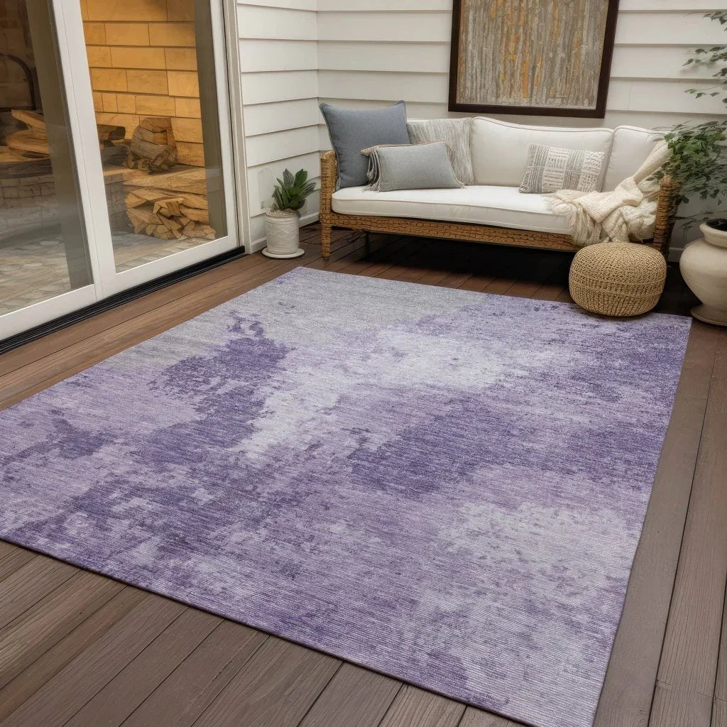 Bravari Purple Washable Indoor - Outdoor Rug - LOOMLAN - LOOMLAN Rugs - Outdoor Rugs