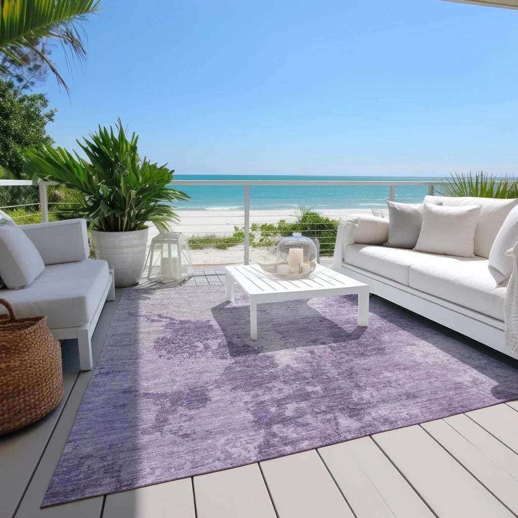 Bravari Purple Washable Indoor - Outdoor Rug - LOOMLAN - LOOMLAN Rugs - Outdoor Rugs