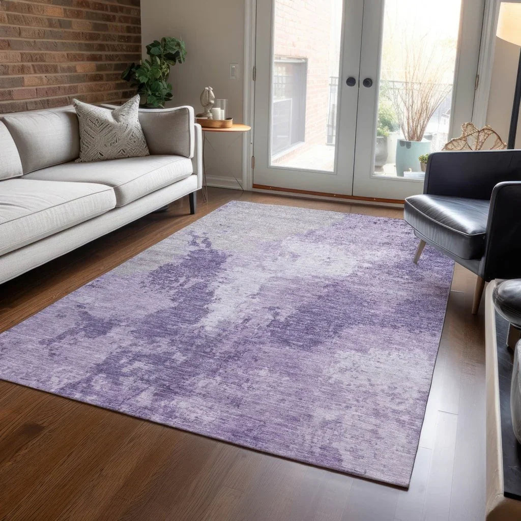 Bravari Purple Washable Indoor - Outdoor Rug - LOOMLAN - LOOMLAN Rugs - Outdoor Rugs