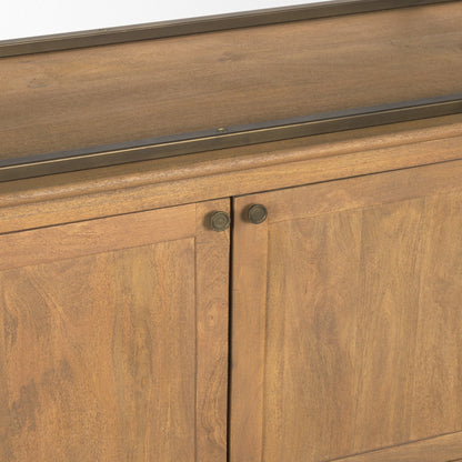 Braxton Light Brown Wood Shelving Unit-Etageres-Mercana-LOOMLAN