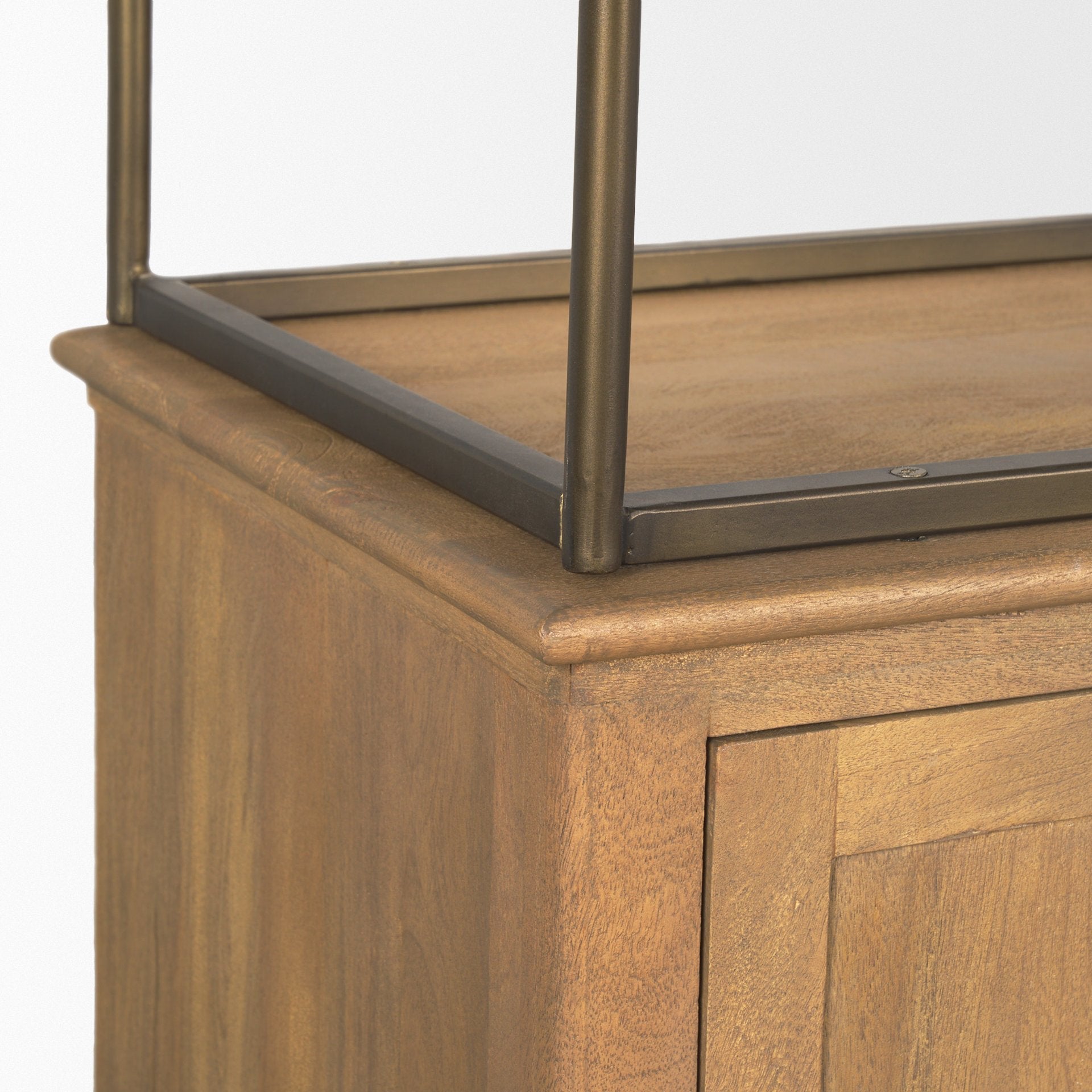 Braxton Light Brown Wood Shelving Unit-Etageres-Mercana-LOOMLAN