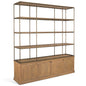 Braxton Light Brown Wood Shelving Unit-Etageres-Mercana-Large-LOOMLAN