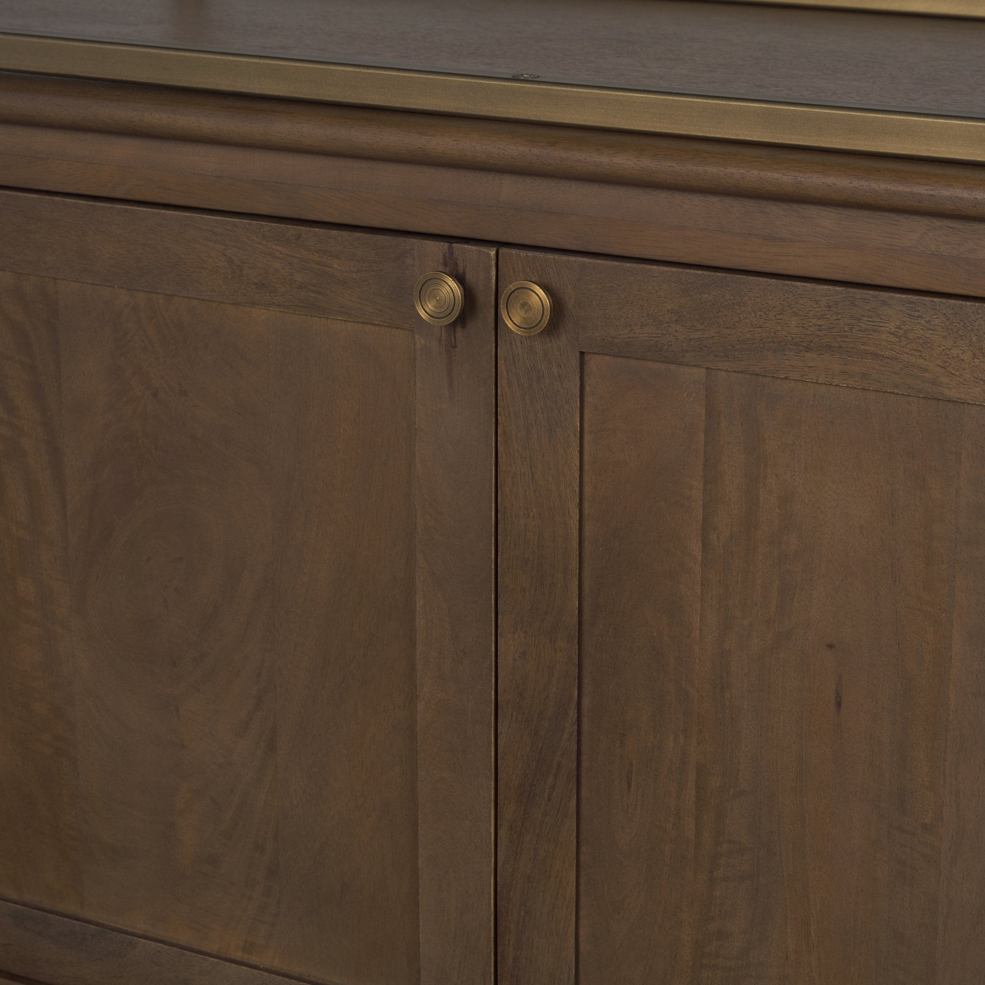 Braxton Metalic Gold Frame Shelving Unit-Etageres-Mercana-LOOMLAN