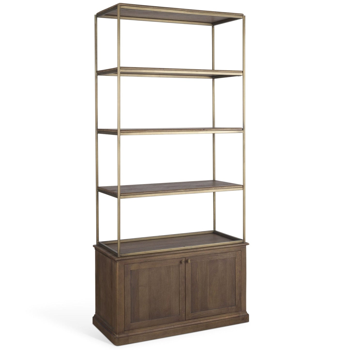 Braxton Metalic Gold Frame Shelving Unit-Etageres-Mercana-Small-LOOMLAN