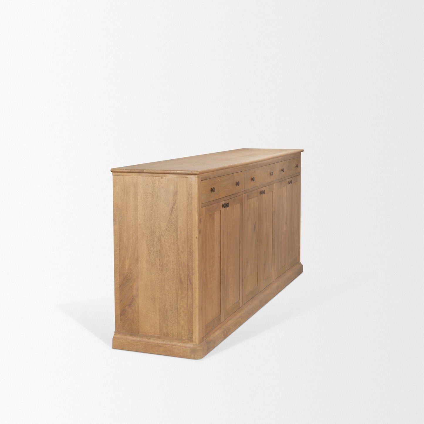 Braxton Three Drawers Wood Sideboard