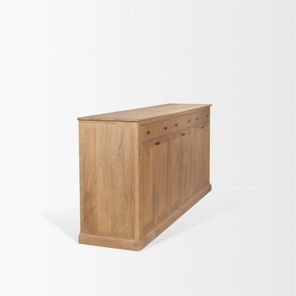 Braxton Three Drawers Wood Sideboard