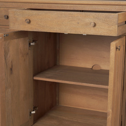 Braxton Three Drawers Wood Sideboard