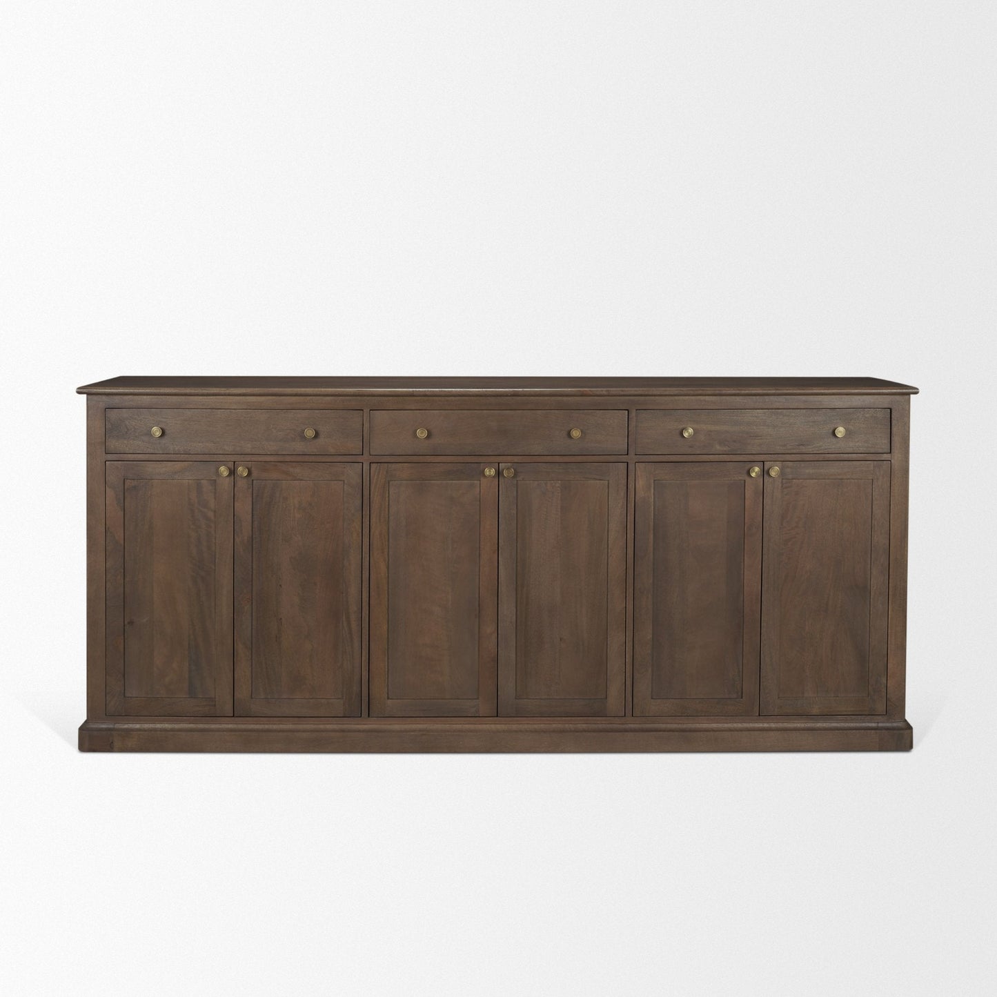Braxton Three Drawers Wood Sideboard