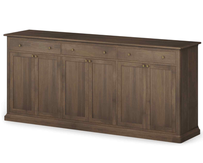 Braxton Three Drawers Wood Sideboard