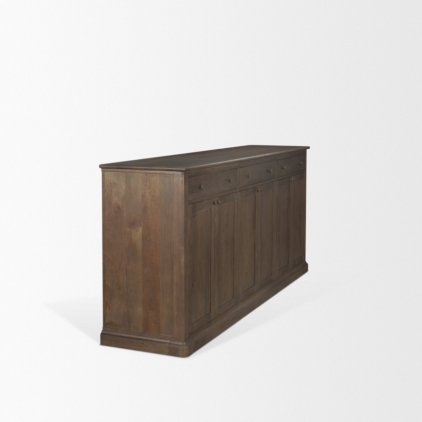Braxton Three Drawers Wood Sideboard