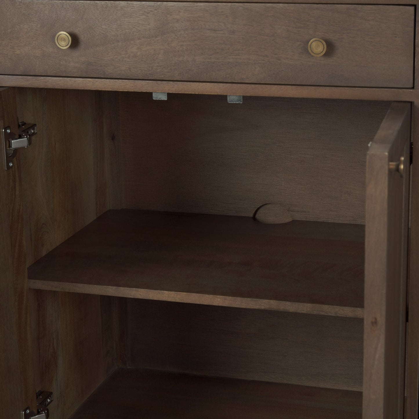 Braxton Three Drawers Wood Sideboard