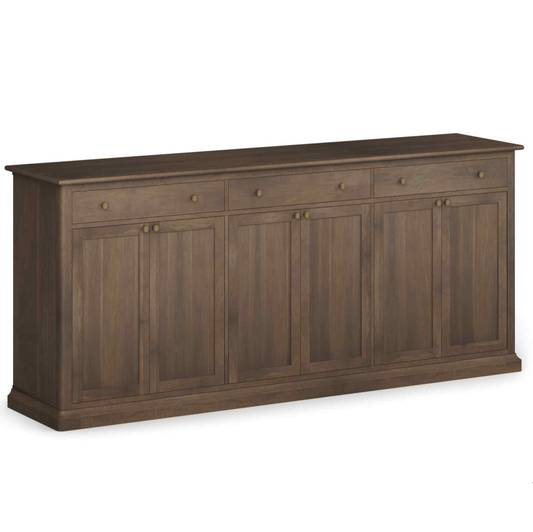 Braxton Three Drawers Wood Sideboard