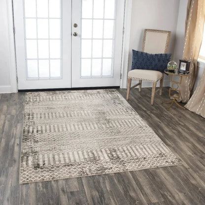Braz Geometric Natural Area Rugs For Living Room - LOOMLAN - LOOMLAN - Area Rugs