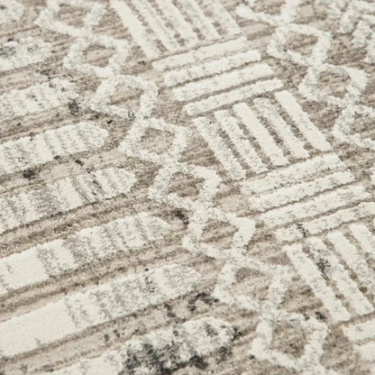Braz Geometric Natural Area Rugs For Living Room - LOOMLAN - LOOMLAN - Area Rugs