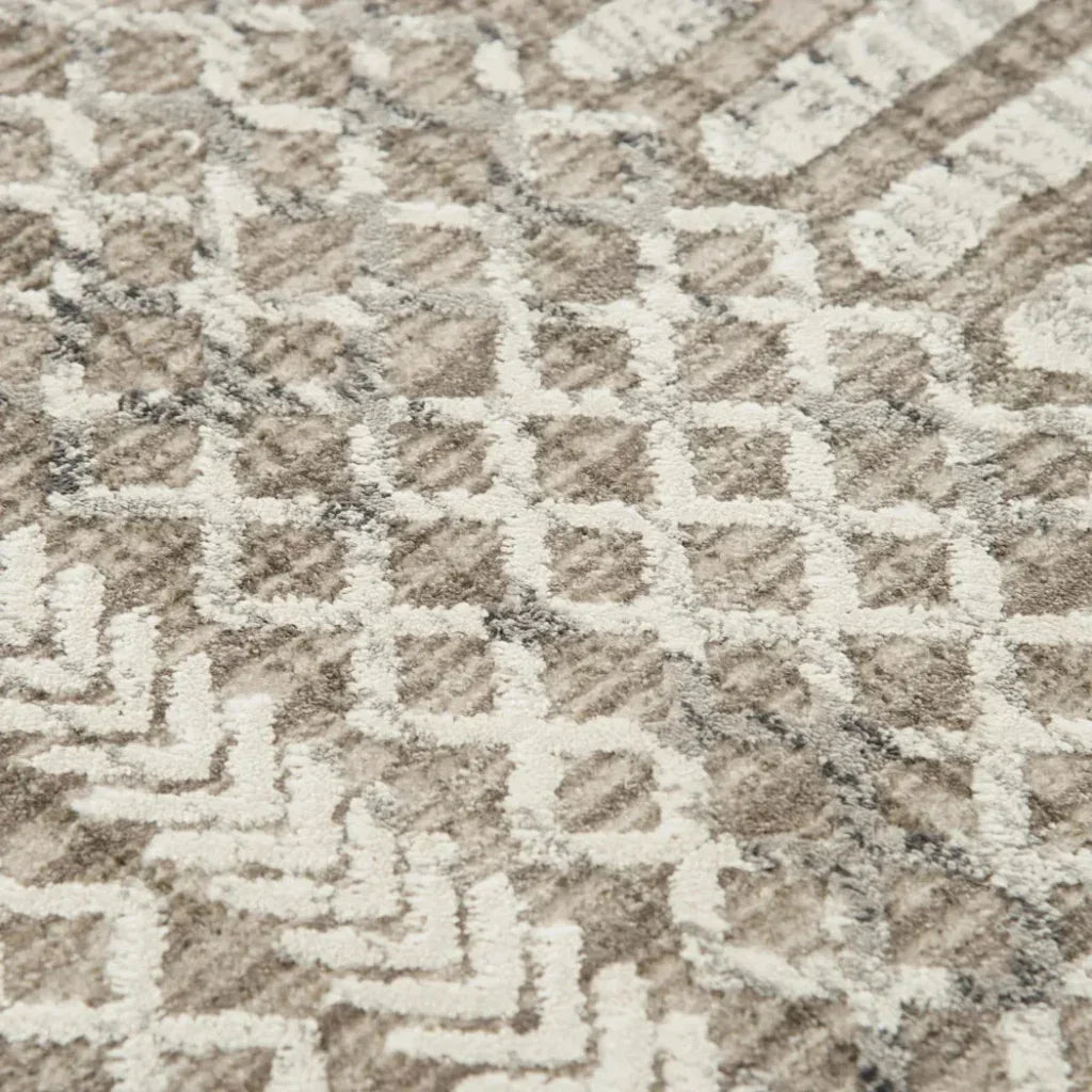 Braz Geometric Natural Area Rugs For Living Room - LOOMLAN - LOOMLAN - Area Rugs