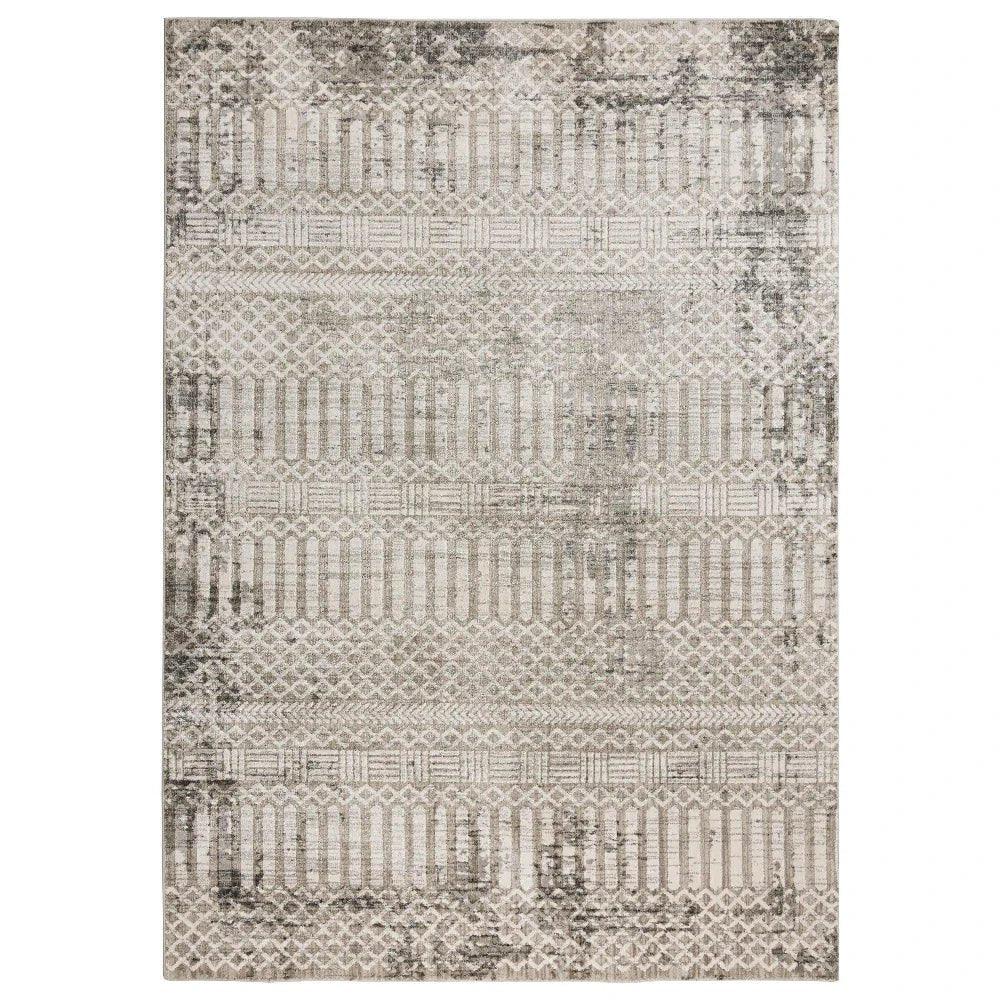 Braz Geometric Natural Area Rugs For Living Room - LOOMLAN - LOOMLAN - Area Rugs