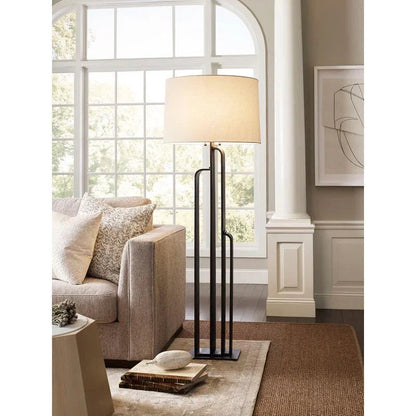 Brazing Brass Made Floor Lamp-Floor Lamps-Wildwood-LOOMLAN
