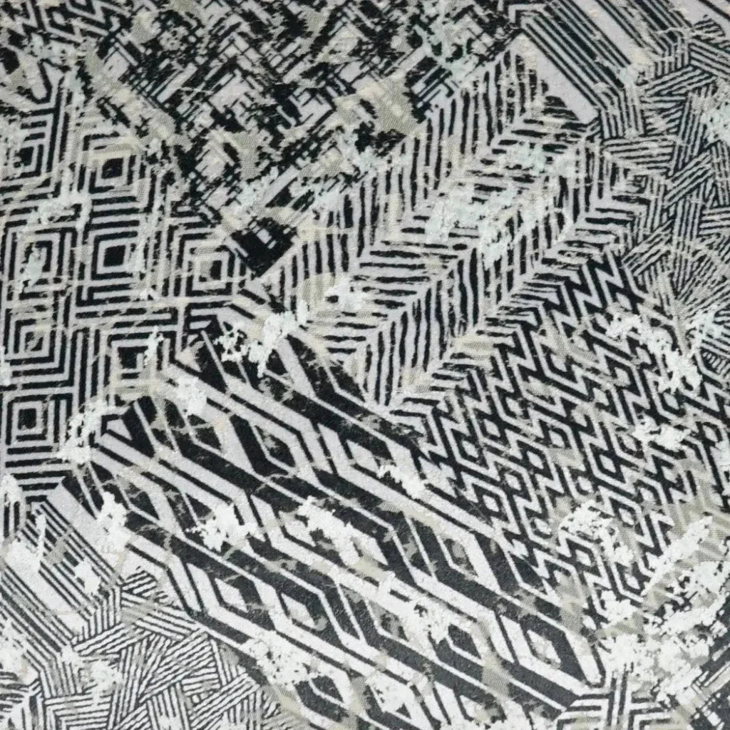 Brea Abstract Grey Large Throw Pillow Insert - LOOMLAN - D.V. Kap - Throw Pillows