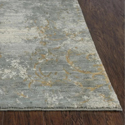 Brem Scroll Gray Large Area Rugs For Living Room - LOOMLAN - LOOMLAN - Area Rugs