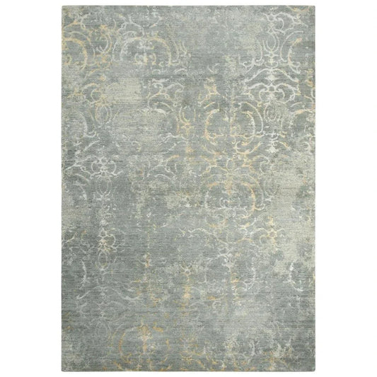 Brem Scroll Gray Large Area Rugs For Living Room - LOOMLAN - LOOMLAN - Area Rugs