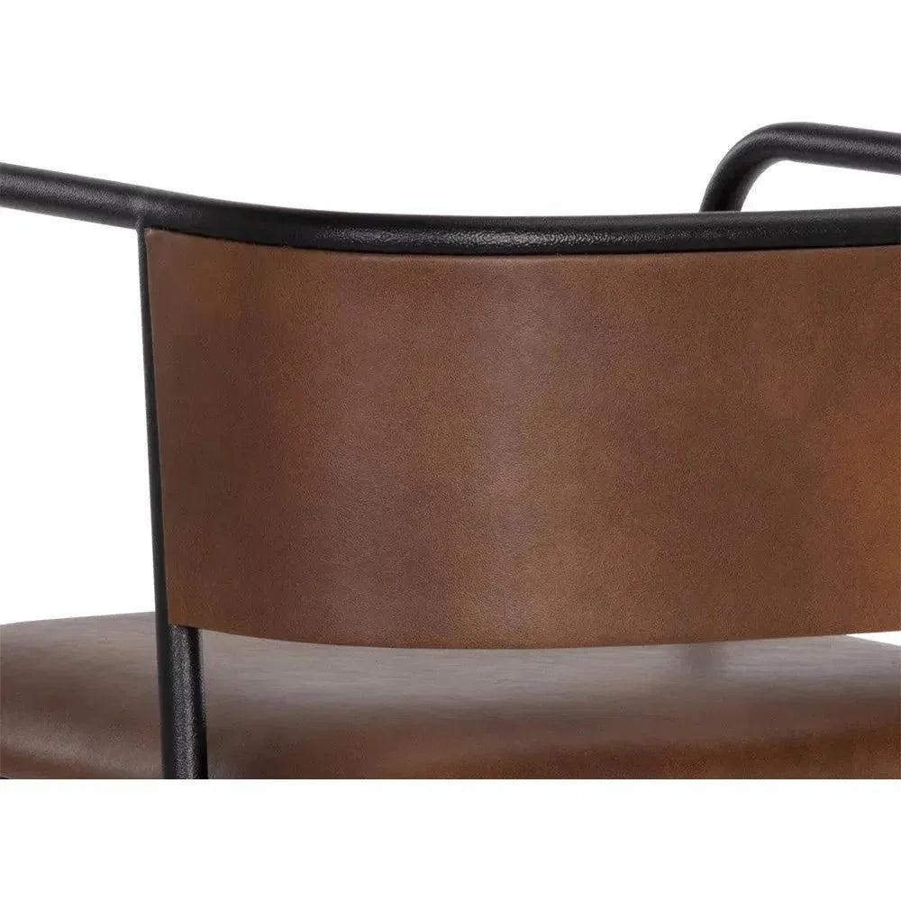 Brenan Leather Counter Stool - LOOMLAN - SUNPAN - Counter Stools